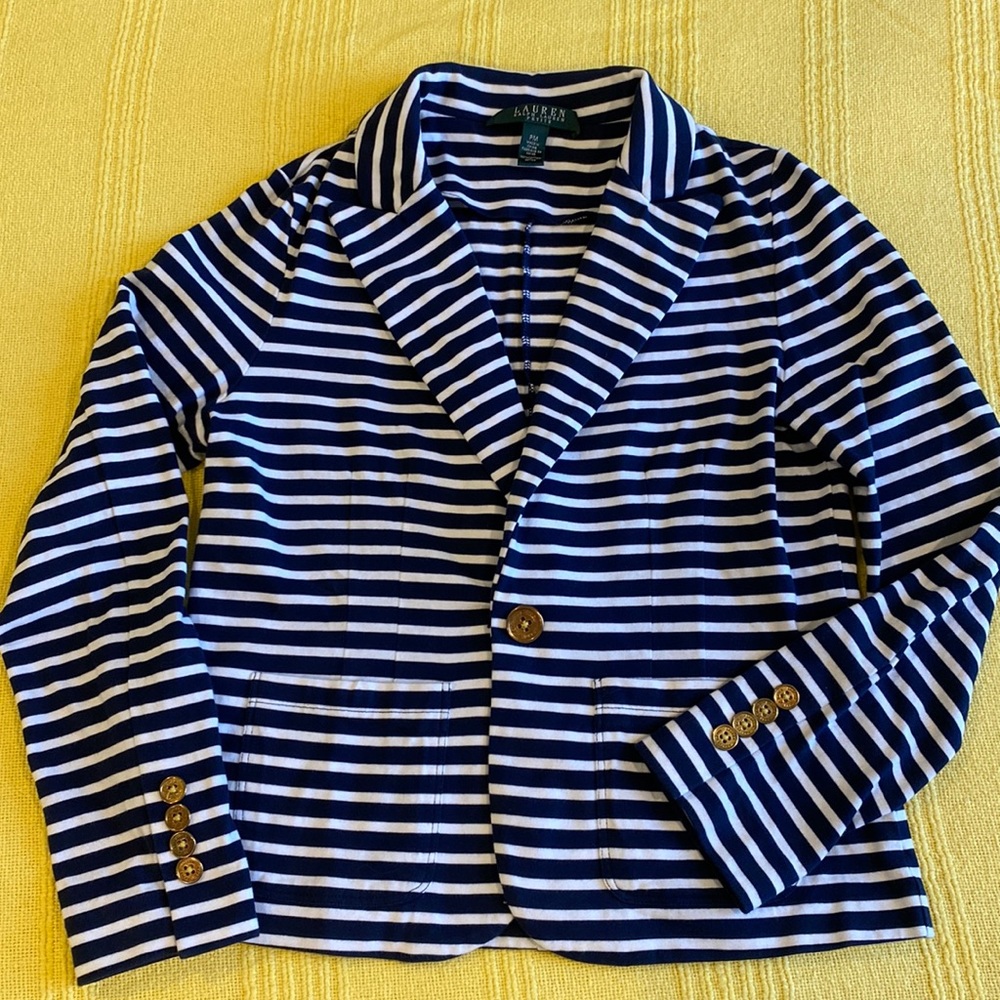 Ralph Lauren 100% Cotton Blazer Jacket Sz PM new without tags